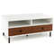 40Inch Modern Coffee Table With Storage 2Tier Rectangle Design With Shelves Drawers For Living Spa 5