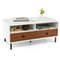 40Inch Modern Coffee Table With Storage 2Tier Rectangle Design With Shelves Drawers For Living Spa 6