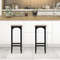 Modern Bar Chair Set 28 Inch 2Piece Counter Stools With Footrest  Adjustable Pads For Kitchen  Dini 7
