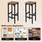 Modern Bar Chair Set 28 Inch 2Piece Counter Stools With Footrest  Adjustable Pads For Kitchen  Dini 3