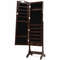 14 LED Jewelry Armoire Cabinet with Full-Length Mirror – 4 Tilting Angles, Lockable Drawers & Organized Storage