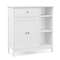 Bathroom Cabinet Floor Cabinet with Drawer & Open Compartments, Adjustable Shelf, Freestanding Storage Organizer