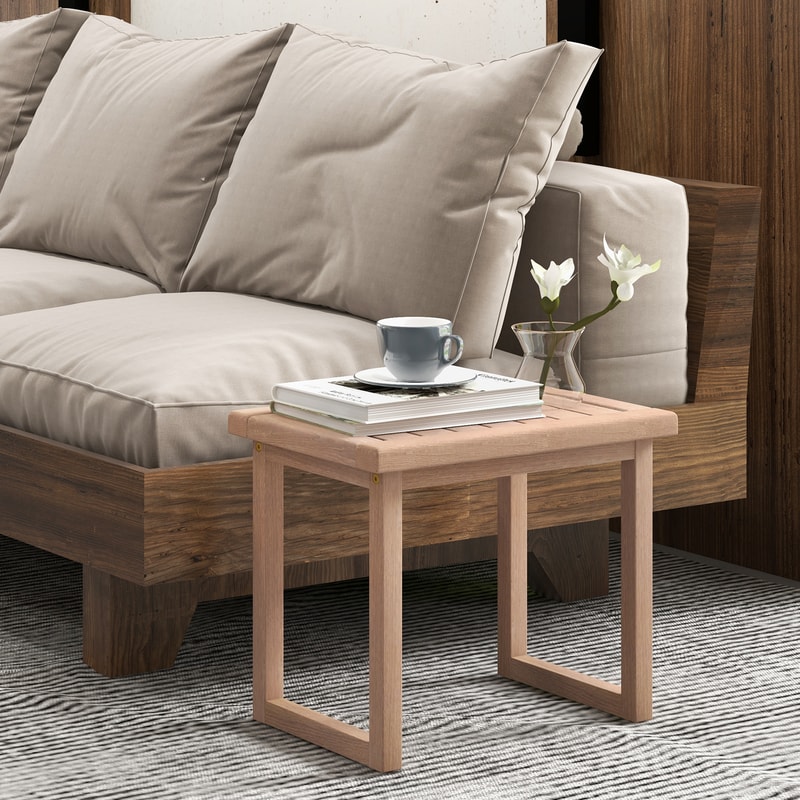 Premium Long Teak Wood Bath Spa Stool With NonSlip Foot Pads Shower Bench Seat For Elderly Adults 1