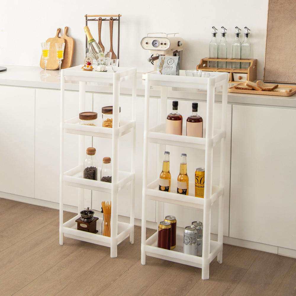 Detachable Slim Storage Cart With Drainage Holes Narrow Organizer For Small Spaces Bathroom Kitchen 1