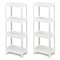 Detachable Slim Storage Cart With Drainage Holes Narrow Organizer For Small Spaces Bathroom Kitchen 0