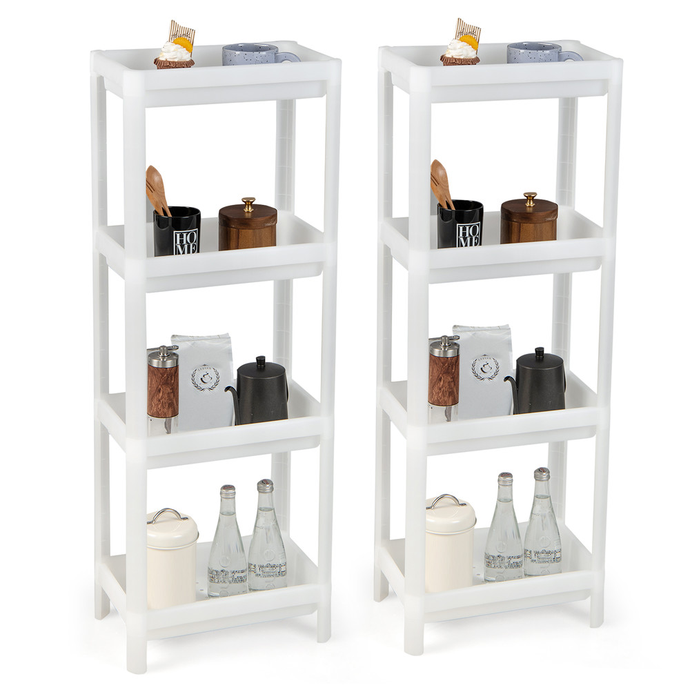 Detachable Slim Storage Cart With Drainage Holes Narrow Organizer For Small Spaces Bathroom Kitchen 7