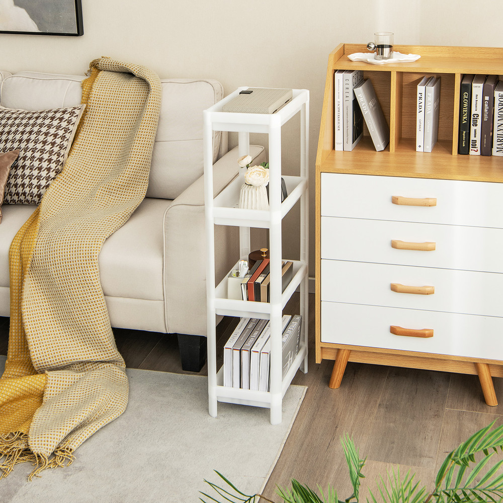 Detachable Slim Storage Cart With Drainage Holes Narrow Organizer For Small Spaces Bathroom Kitchen 3
