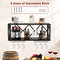 Wall Mounted Wine Rack for 39 Bottles & 12 Glasses, Space Saving Storage with Anti Fall Design for Kitchen, Dining Room