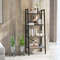 Modern Bookshelf With Metal Frame And Adjustable Foot Pads Industrial Storage Shelf For Home Office 1