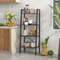Modern Bookshelf With Metal Frame And Adjustable Foot Pads Industrial Storage Shelf For Home Office 2