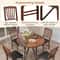Vintage Rubber Wood Set Folding Chairs With Cushioned Seat Foldable PreAssembled Dining Chairs For 3