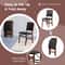 Vintage Folding Dining Chairs With High Backrest And Cushioned Seat Compact Rubber Wood Chairs For 5
