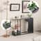 43.5 Inch Console Table with Plant Position & Faux Marble Top, Modern Entryway Table for Home Decor