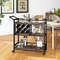 3Tier Bar Cart On Wheels Home Kitchen Serving Cart With Wine Rack Glasses Holder Mobile Beverage 1