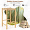 26 Inch Dining Bar Stool Set Of 2 Rubber Wood Frame With Woven Seats  Counter Height Stools 6