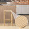 26 Inch Dining Bar Stool Set Of 2 Rubber Wood Frame With Woven Seats  Counter Height Stools 4