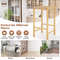 26 Inch Dining Bar Stool Set Of 2 Rubber Wood Frame With Woven Seats  Counter Height Stools 2