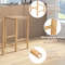 26 Inch Dining Bar Stool Set Of 2 Rubber Wood Frame With Woven Seats  Counter Height Stools 3