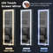 42.5 Inches Lockable Jewelry Mirror Wall Cabinet with 3-Color LED Lights – Vanity & Storage Armoire
