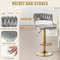 Modern Swivel Barstool With Woven Back Adjustable Velvet Bar Chairs For Kitchen Island Breakfast Co 2