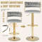 Modern Swivel Barstool With Woven Back Adjustable Velvet Bar Chairs For Kitchen Island Breakfast Co 5