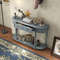 Vintage Console Table With Storage Retro Entryway Sofa Table With Drawers  Open Shelf For Hall Livi 3