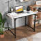 Modern Home Office Desk With USB Charging Station Storage Bag  Headphone Hook Minimalist Study Tabl 2