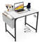 Modern Home Office Desk With USB Charging Station Storage Bag  Headphone Hook Minimalist Study Tabl 7