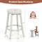 360Degree Swivel Bar Stools Set Of 2 Upholstered Rubberwood Frame With Footrest  300lb Capacity Cou 4