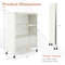 Industrial Kitchen Bakers Rack 4Tier Organizer With FlipUp Doors Lockable Wheels  Foldable Design 5