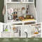 Industrial 5Tier Metal Bakers Rack Features Seethrough Flipup Door Pegboard  AntiTip Design For Max 2