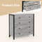4Drawer Dresser Rustic Wooden Chest Of Drawers For Bedroom Living Room  Nursery 5