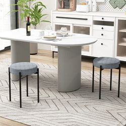 bar stools set of 4, upholstered kitchen island stools with sturdy foot pads