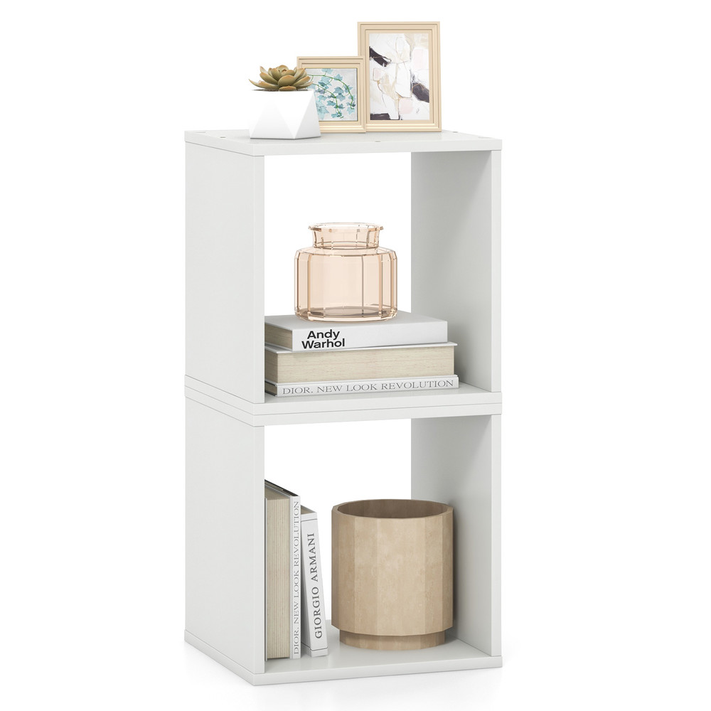 Cube Storage Organizer Set Of 2 Modular Shelves For Living Room Bedroom  Study 7