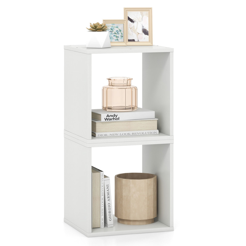Cube Storage Organizer Set Of 2 Modular Shelves For Living Room Bedroom  Study 7