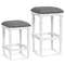 Versatile Saddle Stool Set 3 Adjustable Heights Footrests  Cushioned Seats For Kitchen  Bar 7