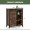 32 Inch Farmhouse Sideboard Buffet Cabinet With Sliding Barn Door  Adjustable Shelves Rustic Storag 5