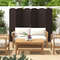 HandWoven Panel Room Divider Tall Folding Privacy Screen With Solid Wood Frame No Assembly Needed 1