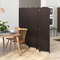 HandWoven Panel Room Divider Tall Folding Privacy Screen With Solid Wood Frame No Assembly Needed 2