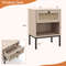 Rattan Nightstand Boho End Table With Drawer And Shelf Small Bedside Table With Open Storage For Mo 6