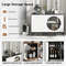 Stylish Sideboard Cabinet with Tempered Glass Door – Perfect for Living Room, Dining Room & Kitchen Storage