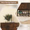 Industrial Shoe Storage Cabinet with 2 Flip Drawers & 1 Bottom Metal Shelf, Space-Saving Entryway Organizer