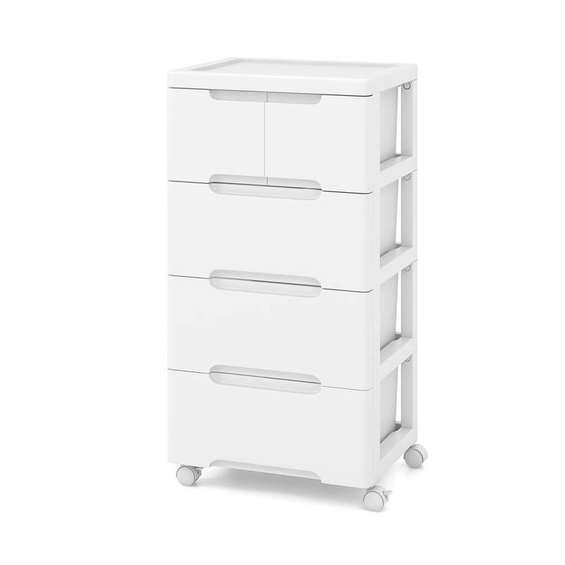 Rolling Storage Cabinet with Universal Wheels – 5/6/7 Drawer Mobile Organizer for Home & Office