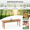 Solid Wood Dining Bench & Entryway Bench with Rubber Wood Legs – Rustic, Multifunctional, and Sturdy