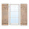 Farmhouse Paulownia Wood Window Shutters Set Rustic Wall Decor For Indoor  Outdoor Windows 7