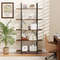 Rustic Industrial Bookcase With Metal Frame And Open Storage Shelves Tall Bookshelf For Modern  Vin 1