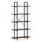 Rustic Industrial Bookcase With Metal Frame And Open Storage Shelves Tall Bookshelf For Modern  Vin 0