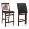 Folding Counter Stools Set Of 2 Padded Kitchen Island Chairs With 400lb Capacity  SpaceSaving Desig 3