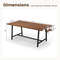 395 Inch Modern Glass Coffee Table Rectangular Center Table With Solid Rubber Wood Legs 5