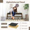 50 Inch Solid Wood Dining Bench Upholstered Table Bench With Faux Leather Padded Seat 5